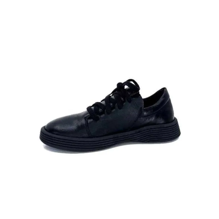 Baskets Ivoire 500-952 Cuir Noir