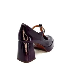 Chie Mihara Kaime Cuir Vernis Grape