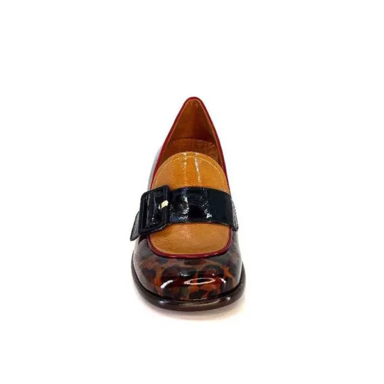Chie Mihara Meisen Cuir Marron Rouge Vert