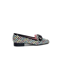 Dansi 5344 Cuir Imprime Blanc Noir Multi