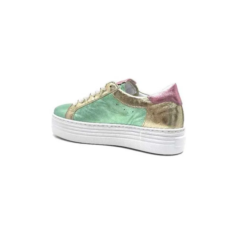 Elue Par Nous Nany Cuir Metal Vert