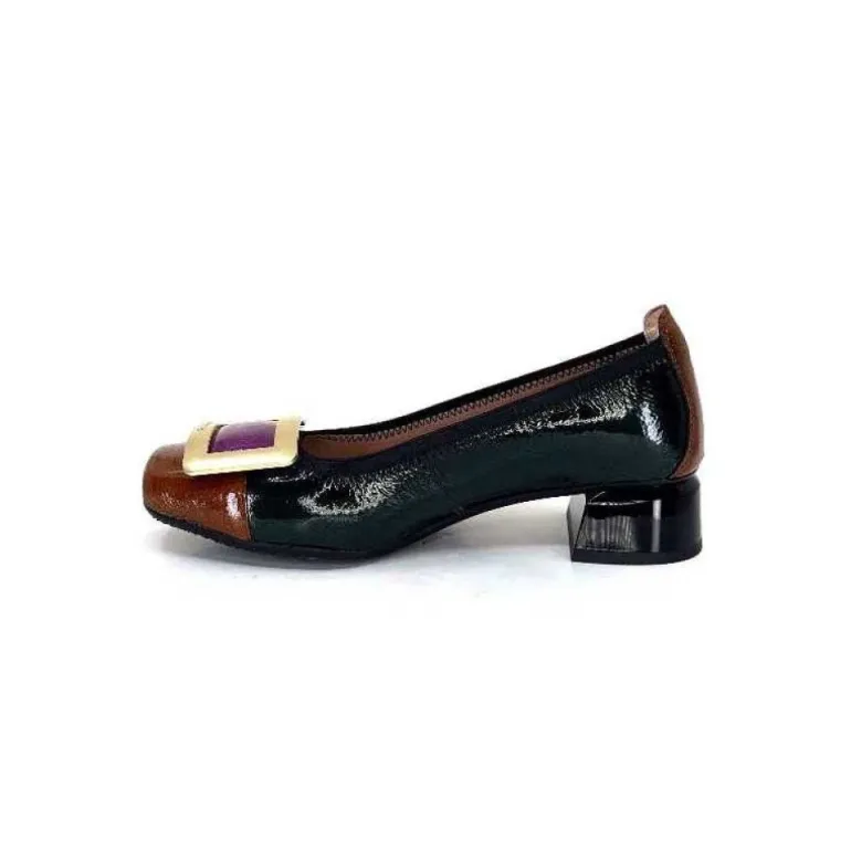 Hispanitas Chi 233141 Salma Cuir Vernis Vert Cuero Fushia