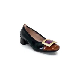 Hispanitas Chi 233141 Salma Cuir Vernis Vert Cuero Fushia