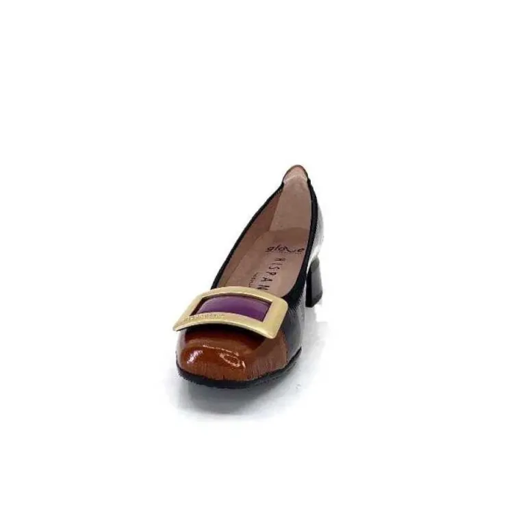 Hispanitas Chi 233141 Salma Cuir Vernis Vert Cuero Fushia