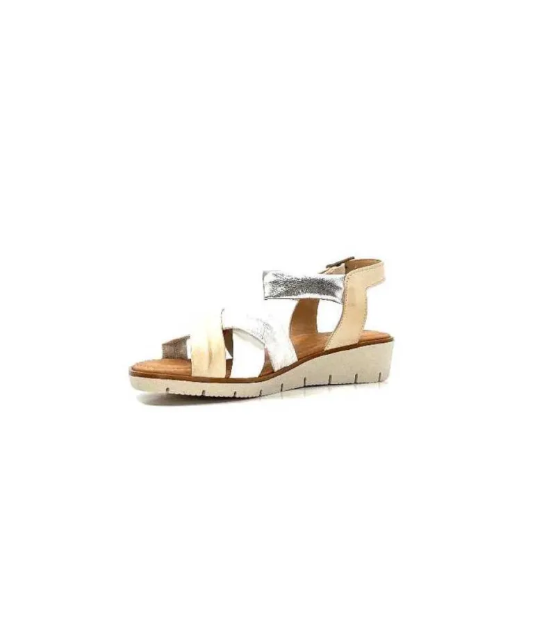 Ivoire 2146 Ceralin Cuir Blanc Beige Argent