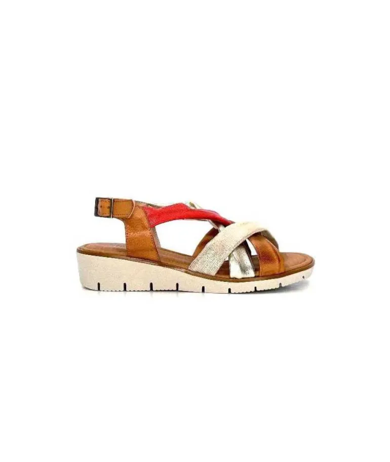 Ivoire 2146 Ceralin Cuir Rouge Marron Or