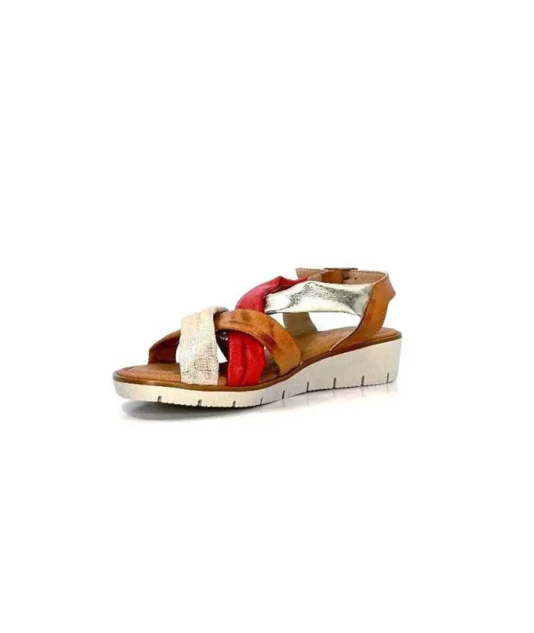 Ivoire 2146 Ceralin Cuir Rouge Marron Or