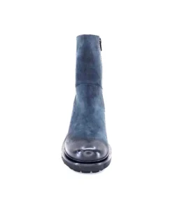 Ivoire 7753 Cuir Daim Bleu Marine