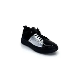 Ivoire 500-353 Cuir Noir & Argente