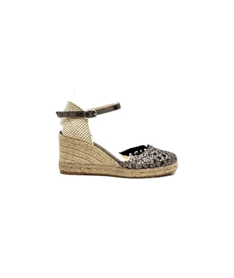 Ivoire 23288 Cuir Tresse Grafite