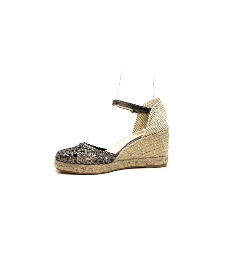 Ivoire 23288 Cuir Tresse Grafite