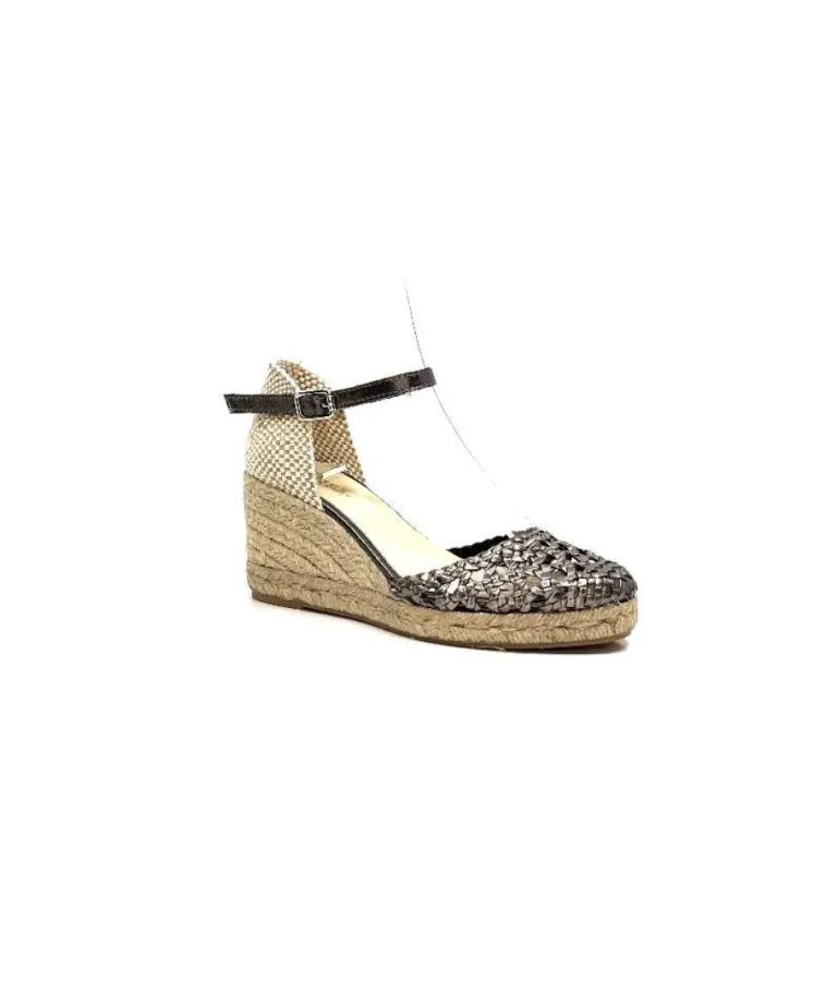 Ivoire 23288 Cuir Tresse Grafite