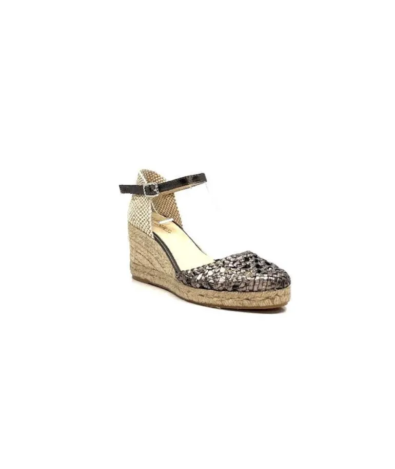 Ivoire 23288 Cuir Tresse Grafite