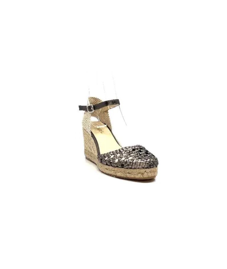 Ivoire 23288 Cuir Tresse Grafite