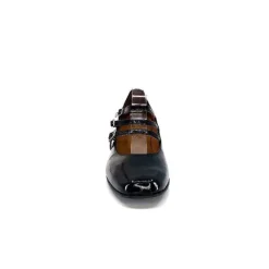 Ivoire 710 Cuir Vernis Noir
