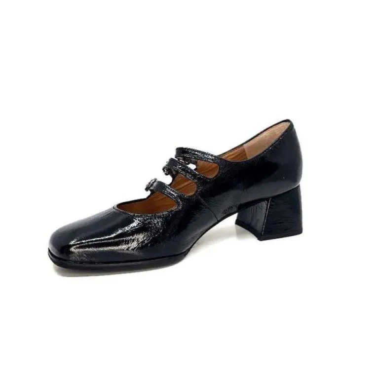 Ivoire 4145 Cuir Vernis Noir