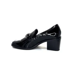 Ivoire 78006 Fortunato Cuir Vernis Noir