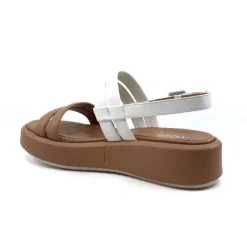 Ivoire 2056 Yara Cuir Marron & Blanc
