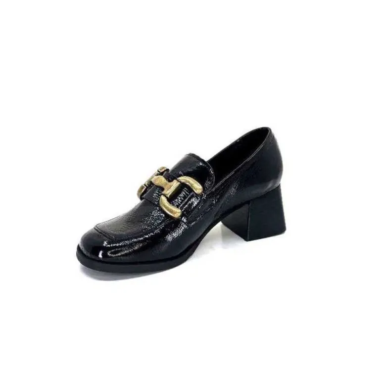 Ivoire 11301A Cuir Vernis Noir