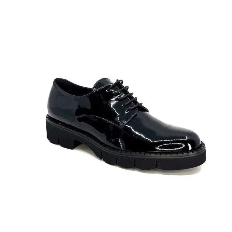 Ivoire B038 Cuir Vernis Noir
