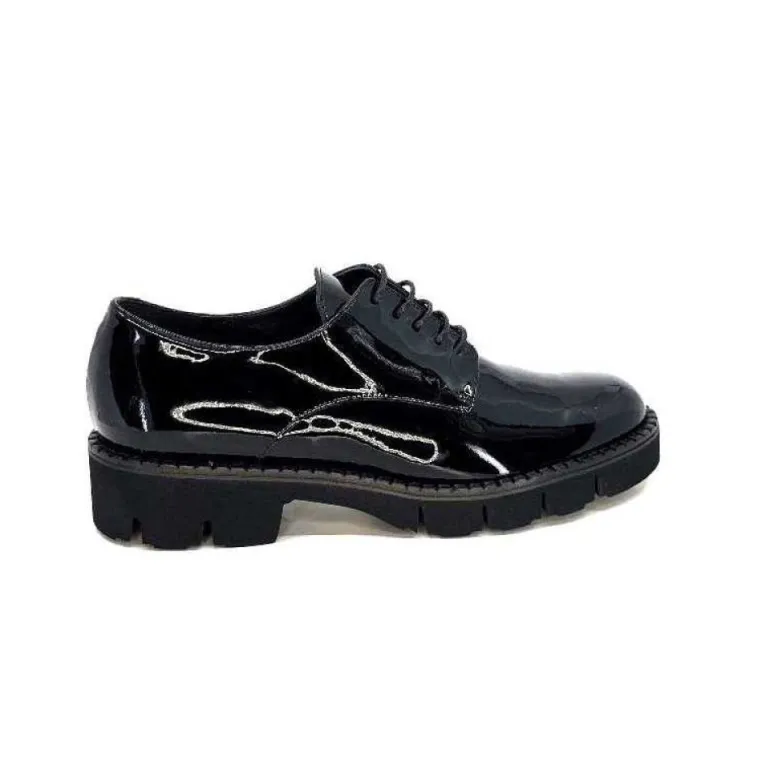Ivoire B038 Cuir Vernis Noir
