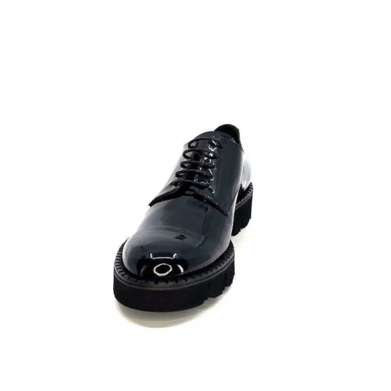 Ivoire B038 Cuir Vernis Noir