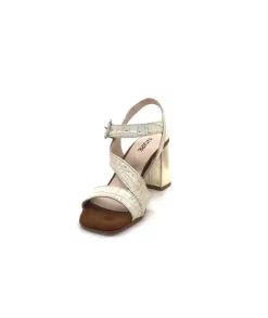 Ivoire B773 Mare Cuir Blanc & Dore