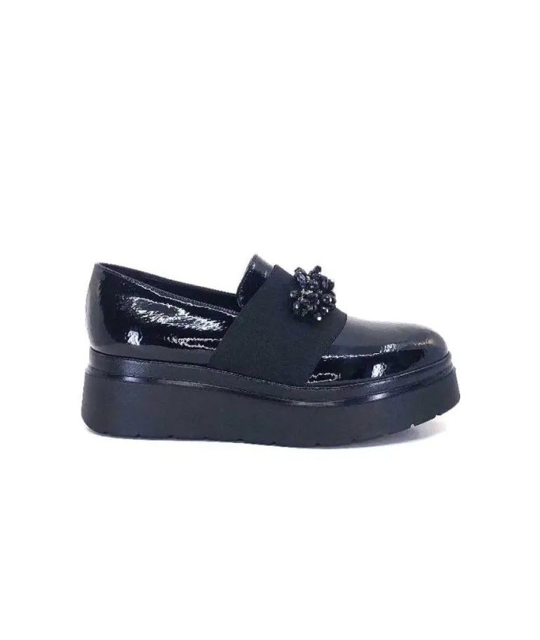 Ivoire 2C4386 Cuir Vernis Noir