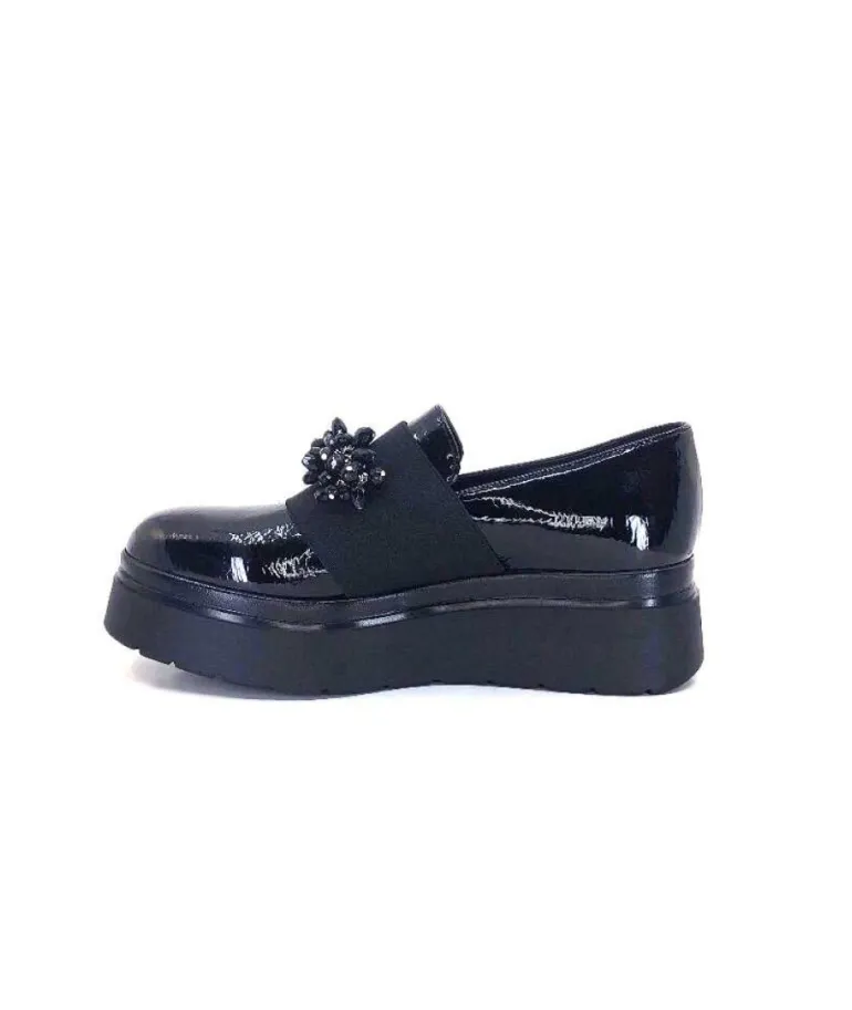 Ivoire 2C4386 Cuir Vernis Noir