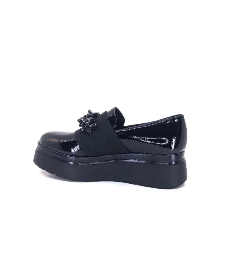 Ivoire 2C4386 Cuir Vernis Noir