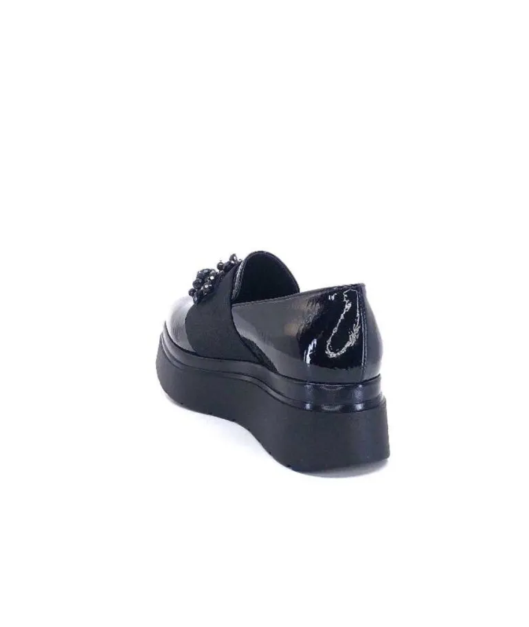 Ivoire 2C4386 Cuir Vernis Noir