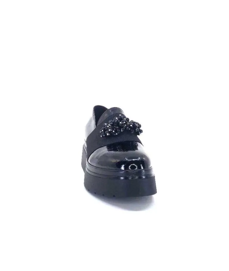 Ivoire 2C4386 Cuir Vernis Noir