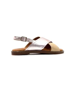 Ivoire 908D Cuir Argent Et Nude