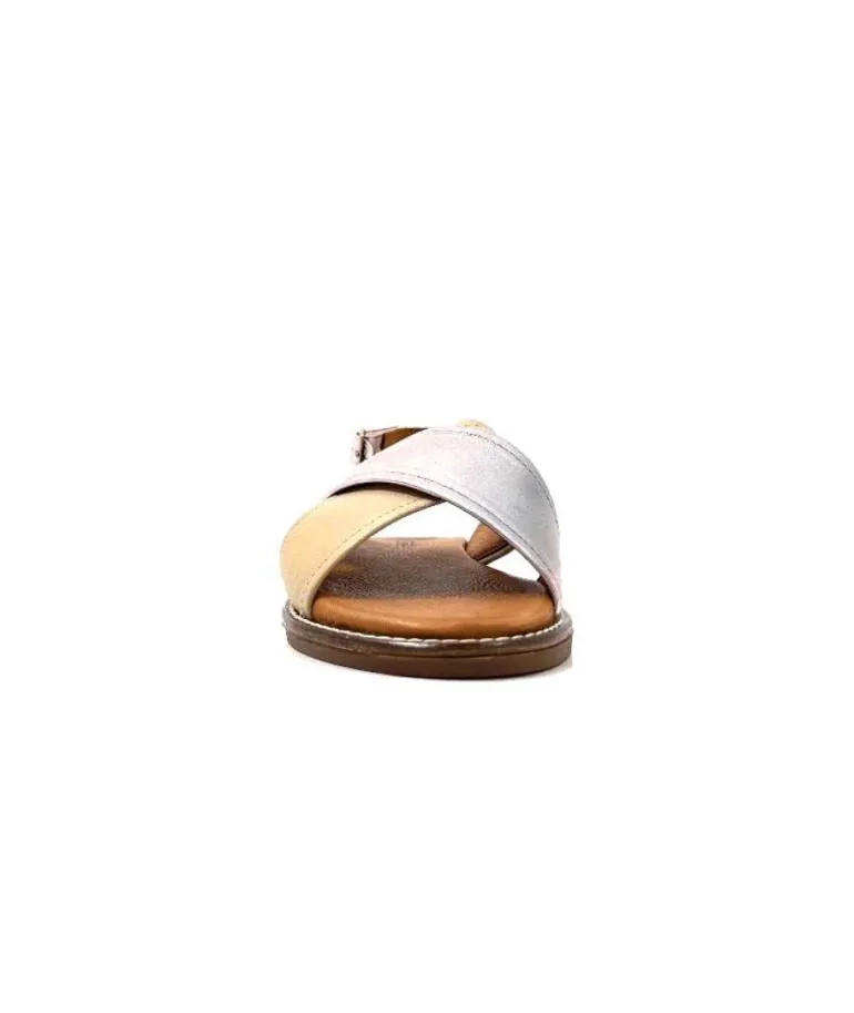 Ivoire 908D Cuir Argent Et Nude