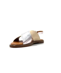 Ivoire 908D Cuir Argent Et Nude
