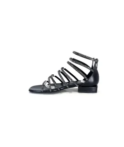 Ivoire E35.008 Cuir Noir Strass