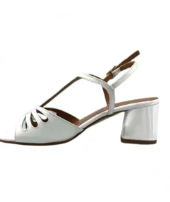 Ivoire F2295 Venezia Cuir Vernis Blanc