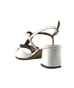 Ivoire F2295 Venezia Cuir Vernis Blanc