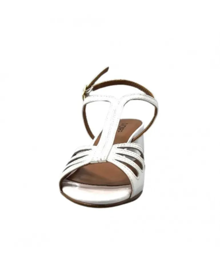 Ivoire F2295 Venezia Cuir Vernis Blanc
