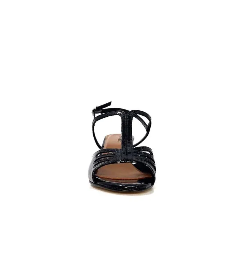Ivoire F2295 Venezia Cuir Vernis Noir