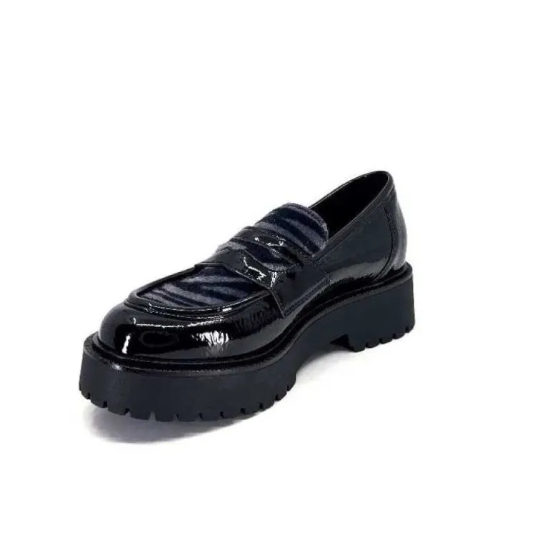 Ivoire 1M4883 Cuir Vernis Noir
