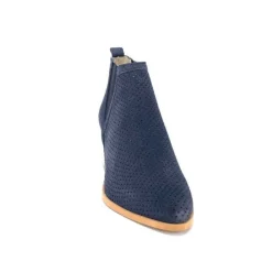 Ivoire S674 Cuir Daim Bleu Marine