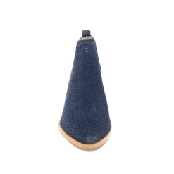 Ivoire S674 Cuir Daim Bleu Marine