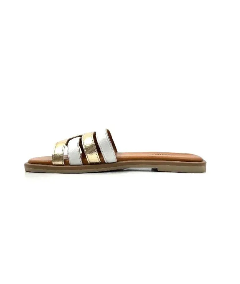 Ivoire Tml 28 Cuir Blanc Or
