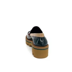 J.Hay 1128 Cuir Glacee Vert Noir Bordeaux