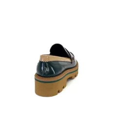 J.Hay 1128 Cuir Glacee Vert Noir Bordeaux