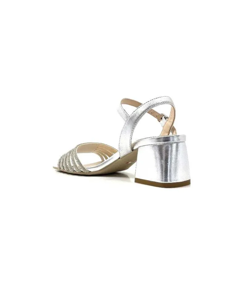 Nero Gardini 307320 De Cuir Strass Argent