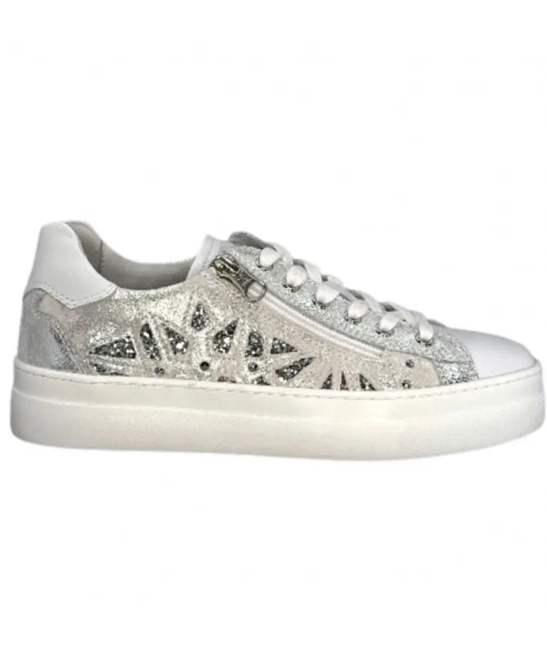 Nero Giardini 306512 D707 Cuir Blanc Argent