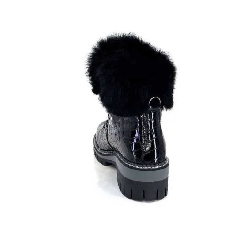 New Italia 1915450 Cuir Vernis Coco Noir