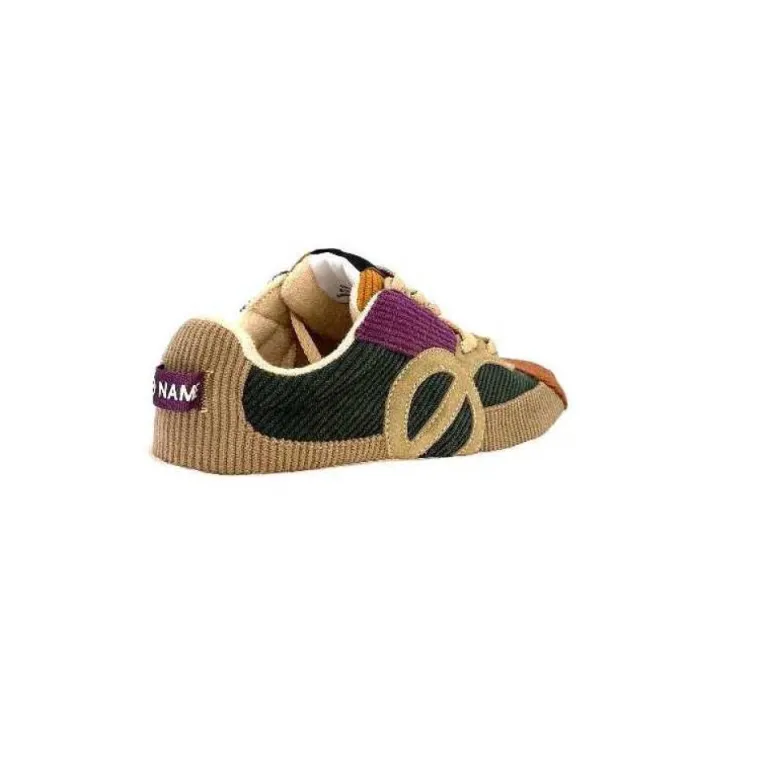 No Name Carter Runner Textile Kaki Noisette